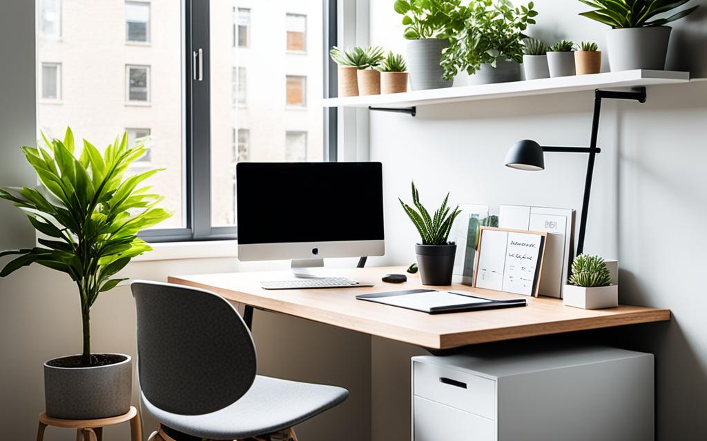 decoração do ambiente de trabalho