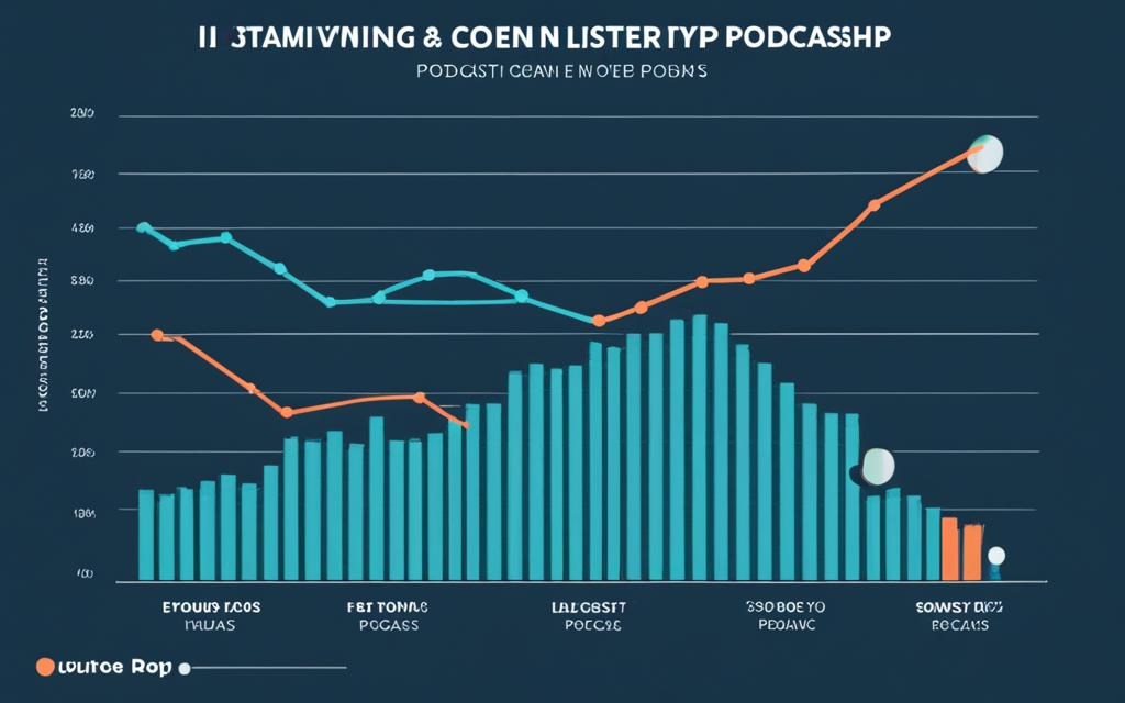 Crescimento de audiência em podcasts