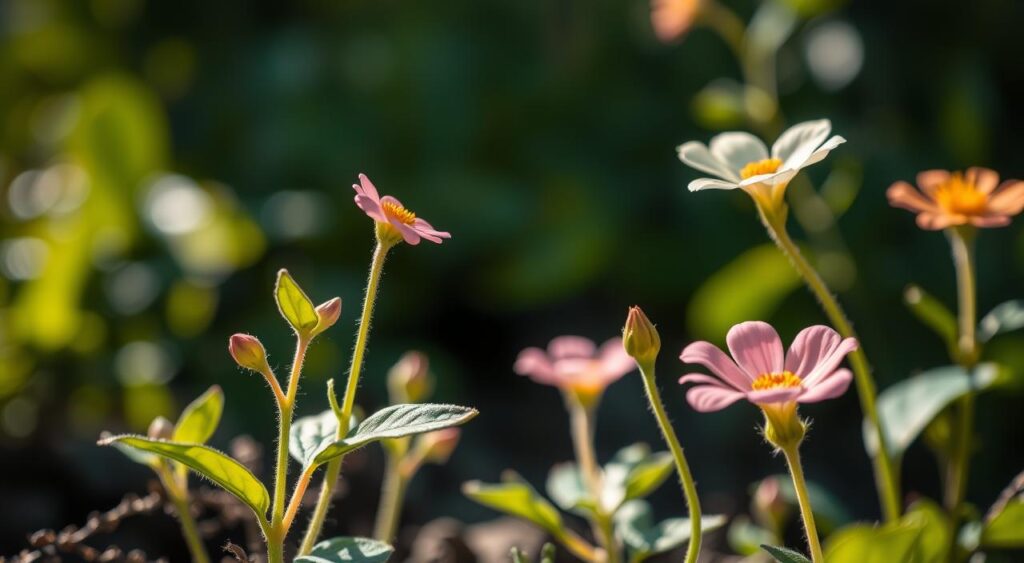 Fotografar mudas e flores