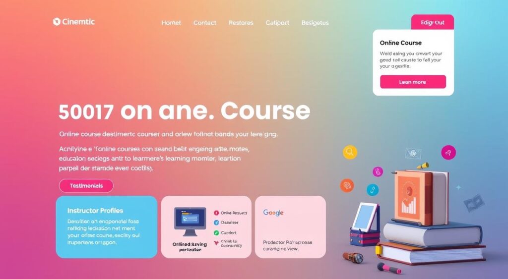 landing page do curso online