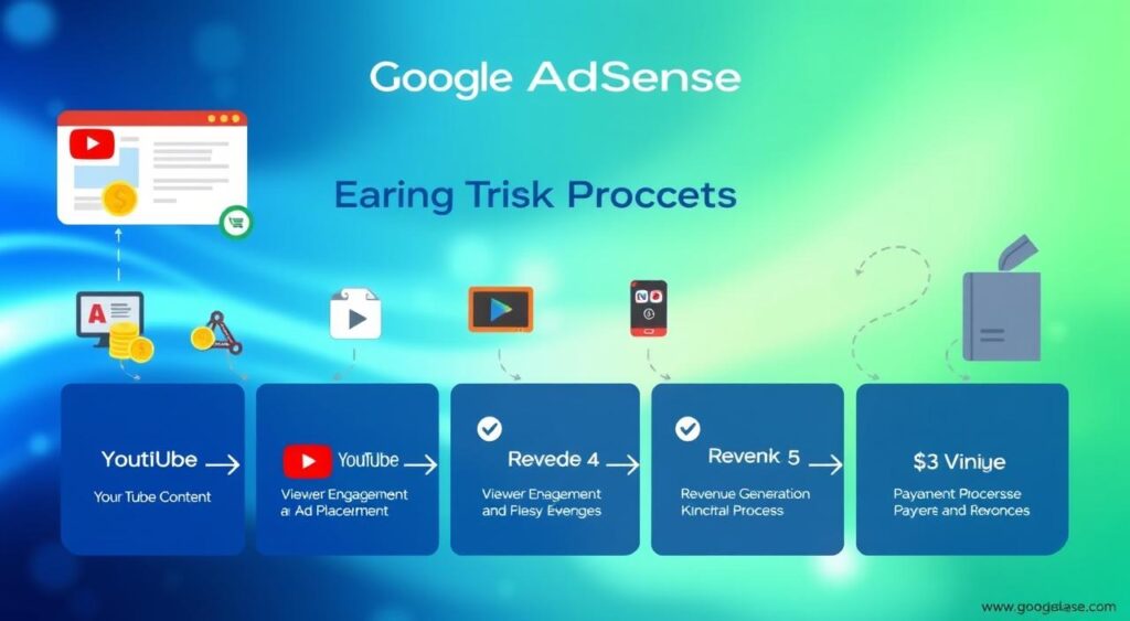 processo de lançamento dos ganhos no Google AdSense