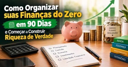 Como Organizar suas Finanças do Zero em 90 Dias e Começar a Construir Riqueza de Verdade