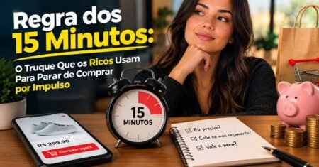 Regra dos 15 Minutos: O Truque Que os Ricos Usam Para Parar de Comprar por Impulso